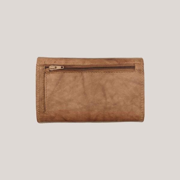 Moteriška odinė piniginė Money Maker - šviesiai ruda (6)