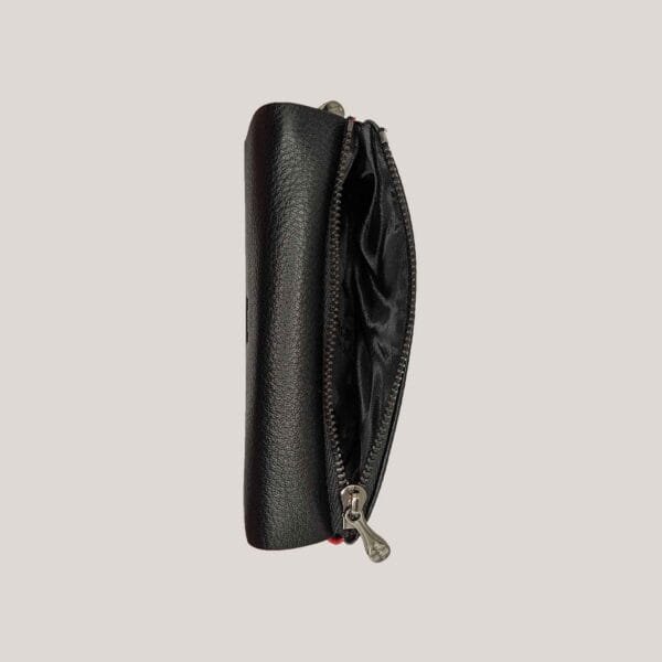 Nedidelė odinė piniginė Vermari - juoda (4)
