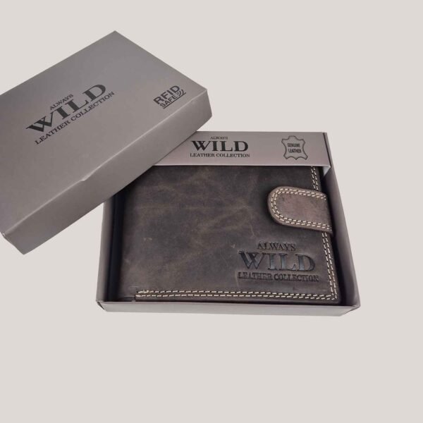 Vīriešu ādas maks Wild - brūns (7) Vīriešu ādas maks Wild - brūns (7)